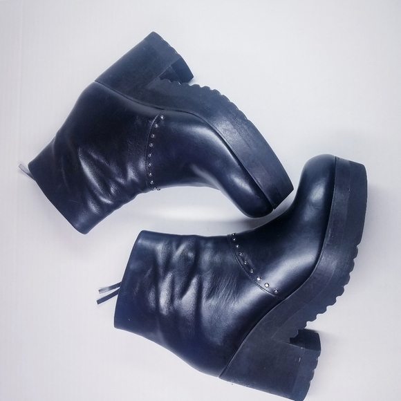 🌸 Thakoon | Moto Leather Platform Boots 41 - Picture 7 of 14